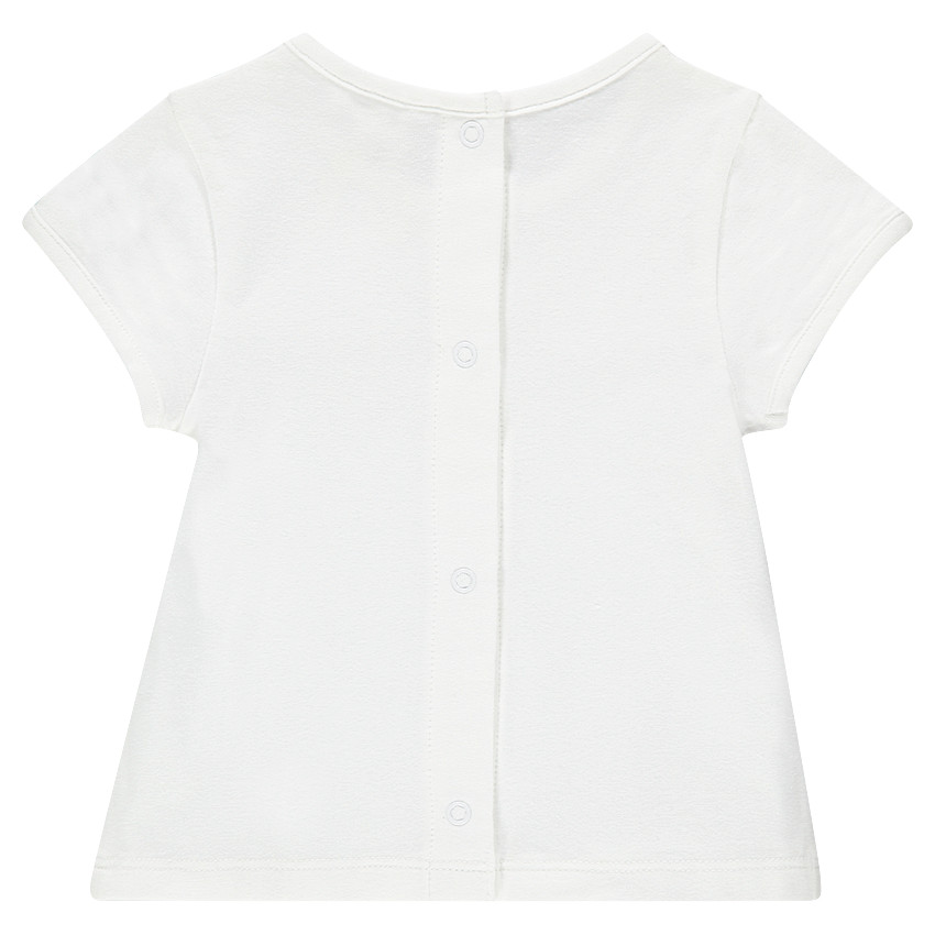 Tee-shirt naissance manches courtes avec inscription fantaisie  