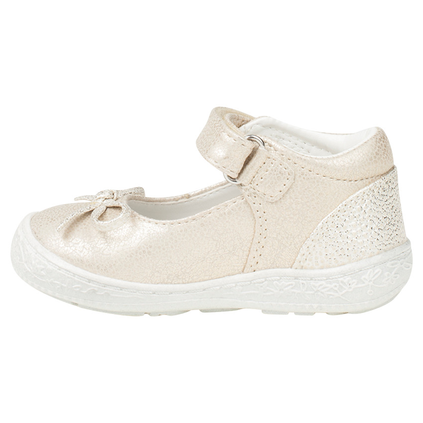 Babies dorées effet fantaisie avec noeud  