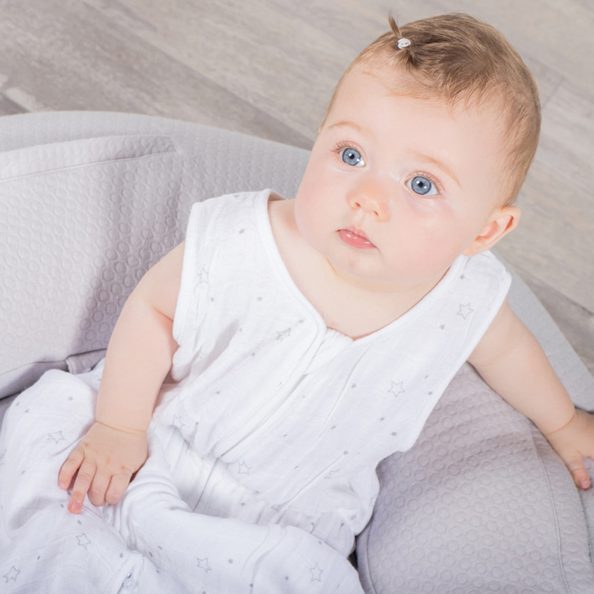 Gigoteuse été en bambou 0-6 mois imprimé étoiles -  