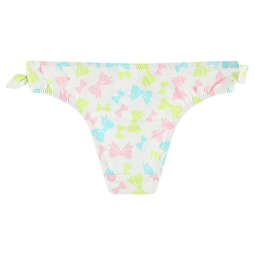 Culotte de bain imprimée noeud 