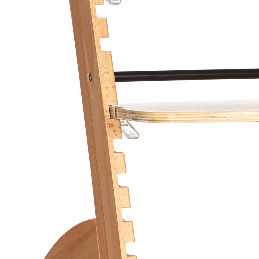 Chaise haute Zeta avec tablette - Naturel 