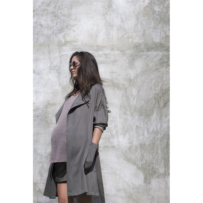 Trench de grossesse uni 