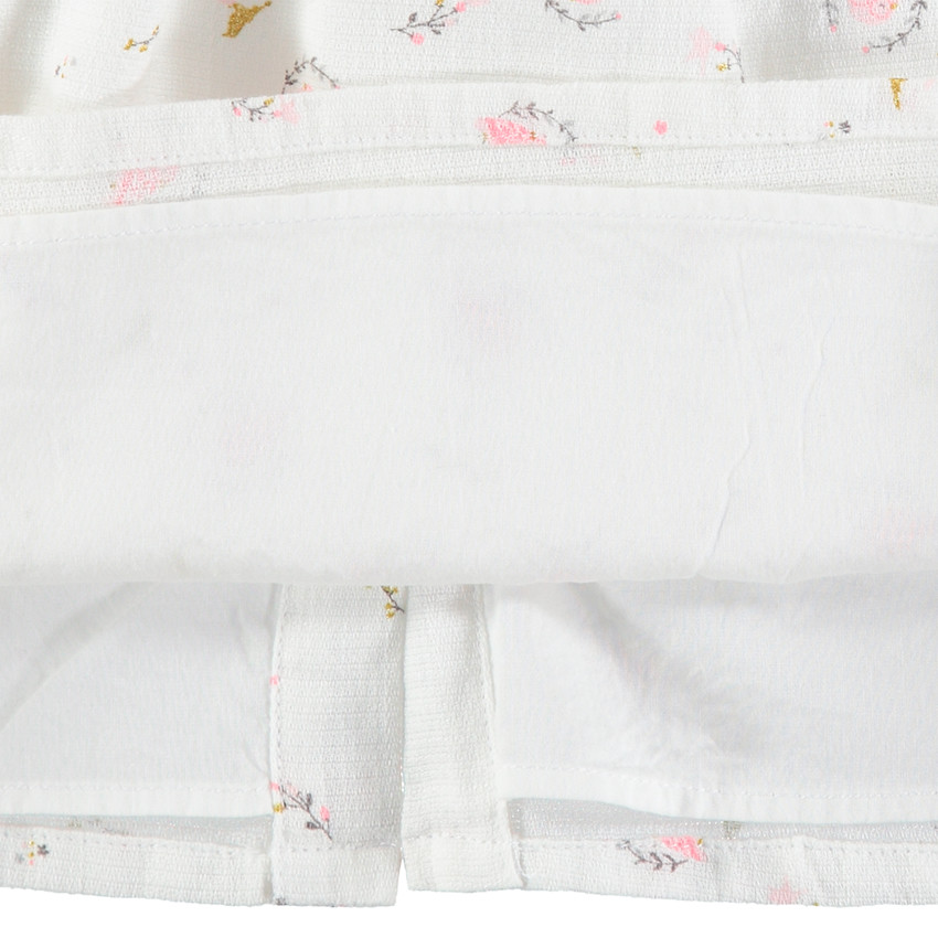 Ensemble van jurk met print "all-over" en bijpassende bloomer 