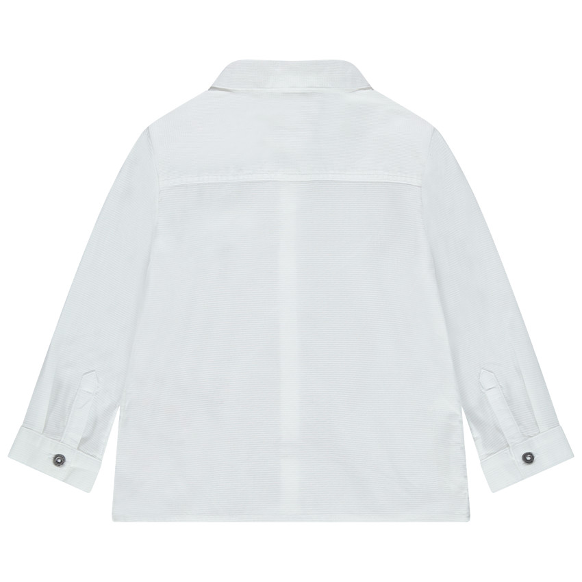 Chemise manches longues en maille fantaisie print camion de pompier 