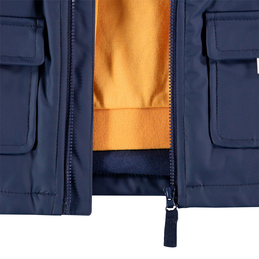 Parka à capuche en gomme 3 en 1 