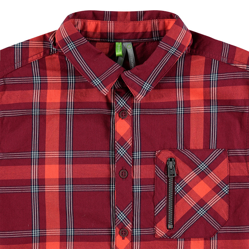 Junior - Chemise à carreaux avec poche zippée 