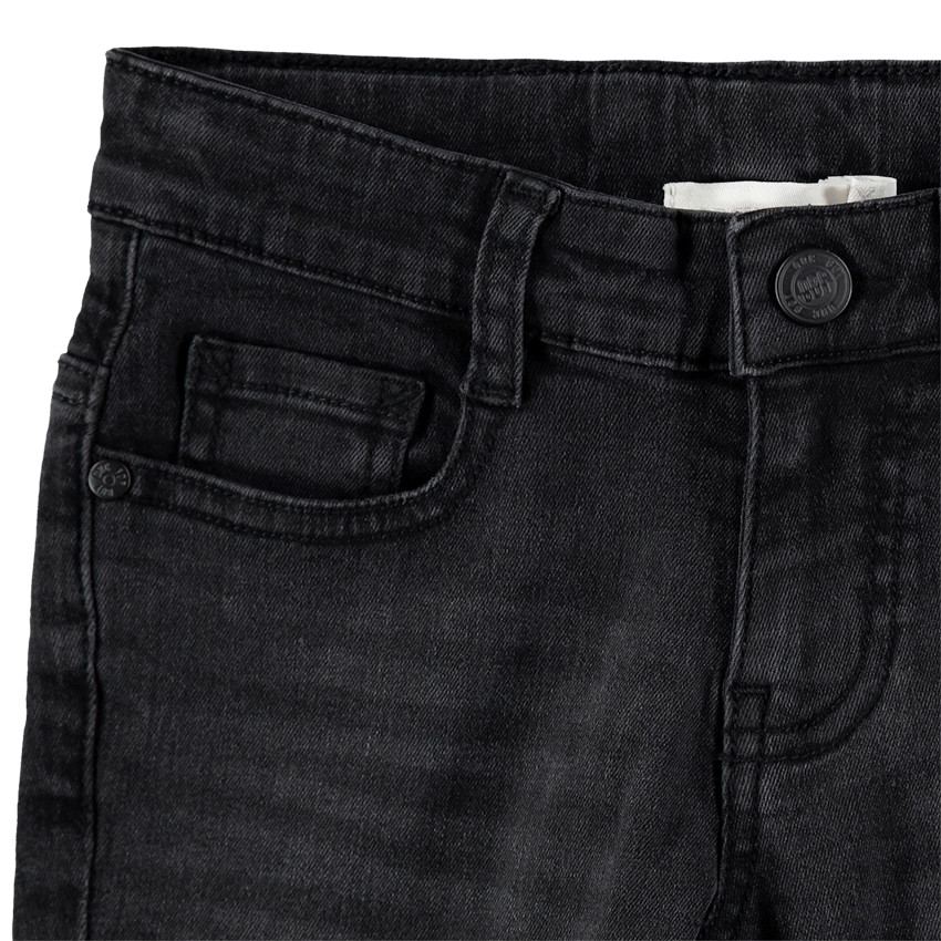 Jean effet used et crinkle coupe slim 