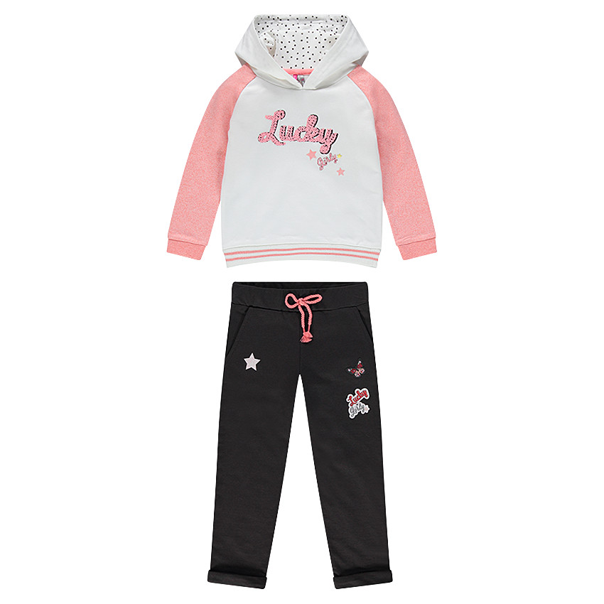 Ensemble de jogging en molleton avec badges et broderies 