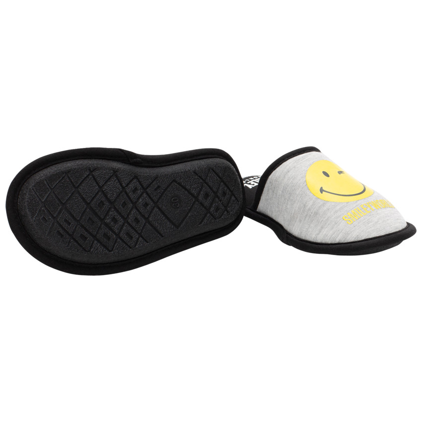 Chaussons bas en jersey print Smiey 