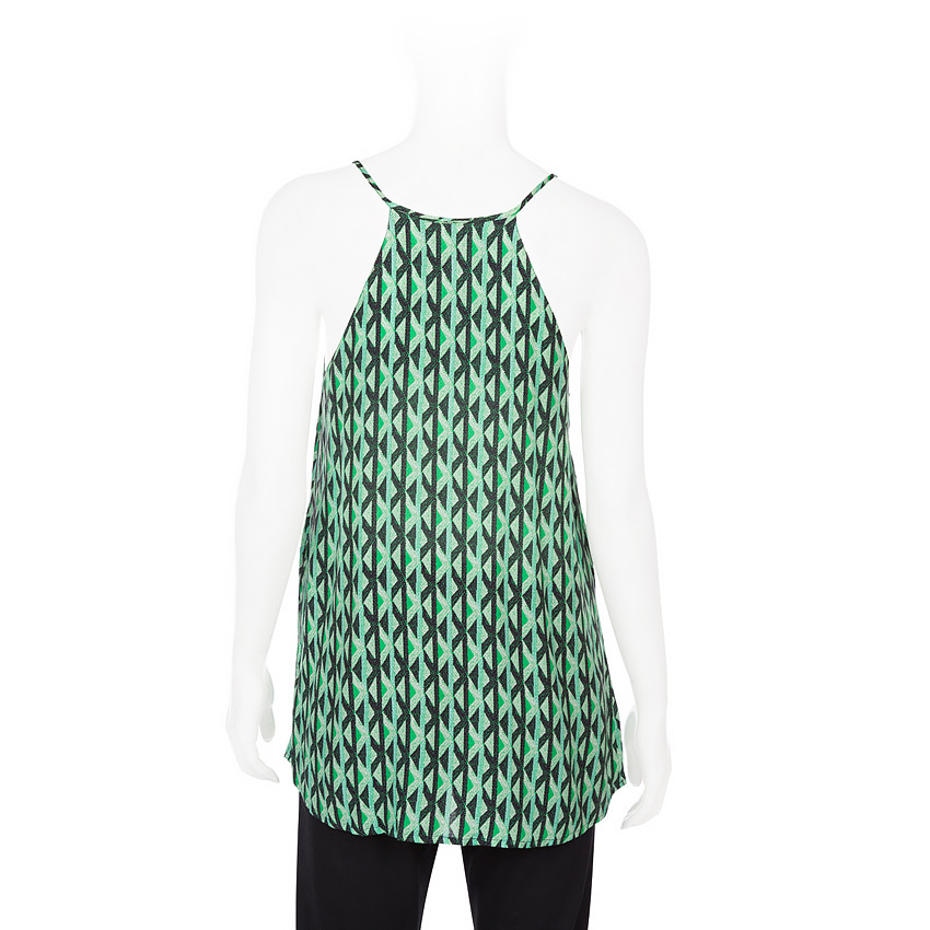 Top de grossesse à fines bretelles et imprimé graphique 