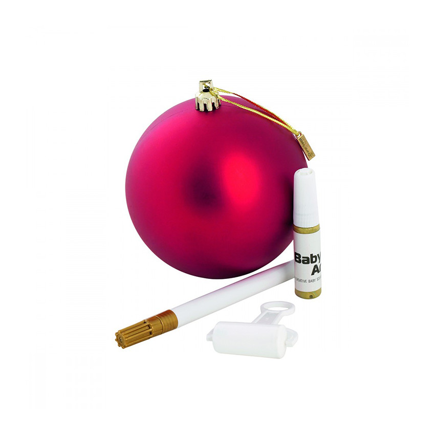 Boule de Noël à personnaliser – Rouge 