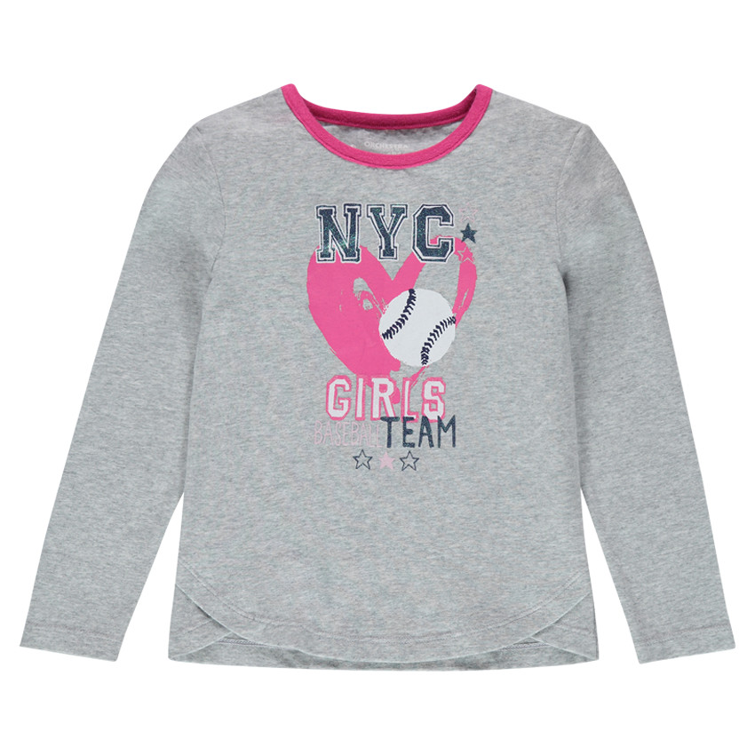 Tee-shirt manches longues print fantaisie 