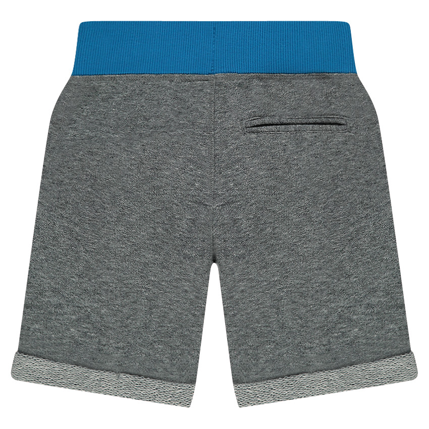 Bermuda en molleton avec inscription printée 