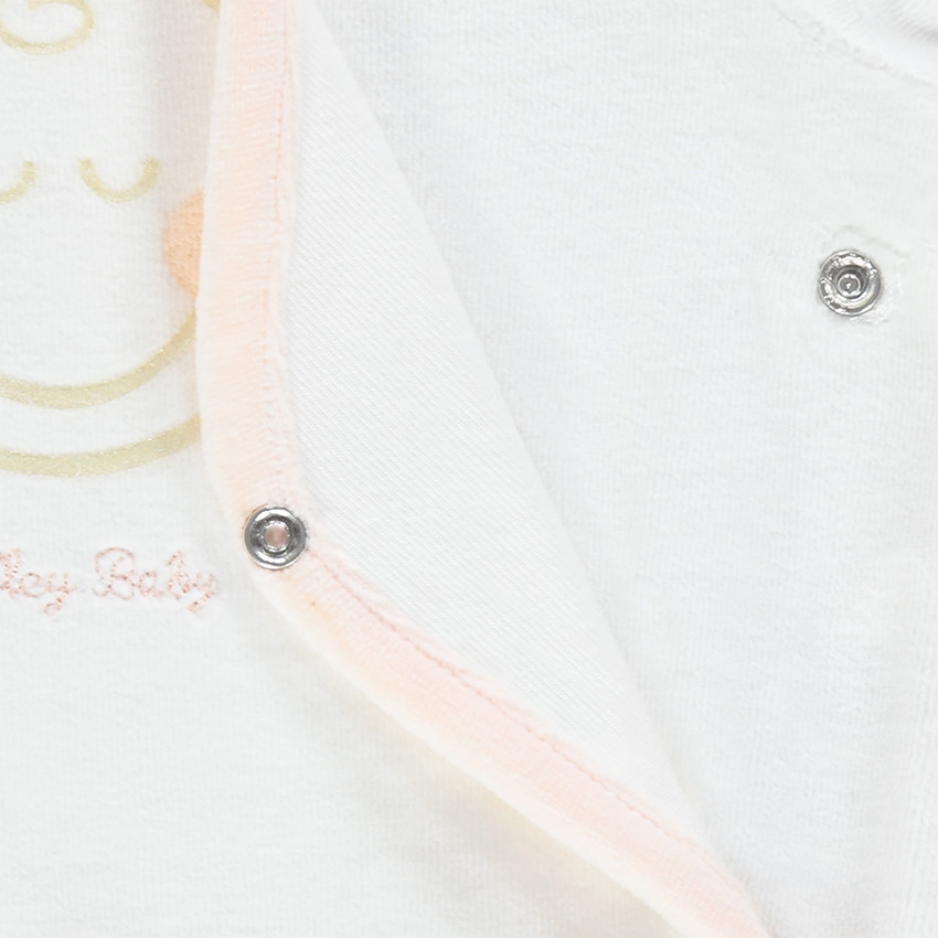 Pyjama en velours print Smiley Baby 