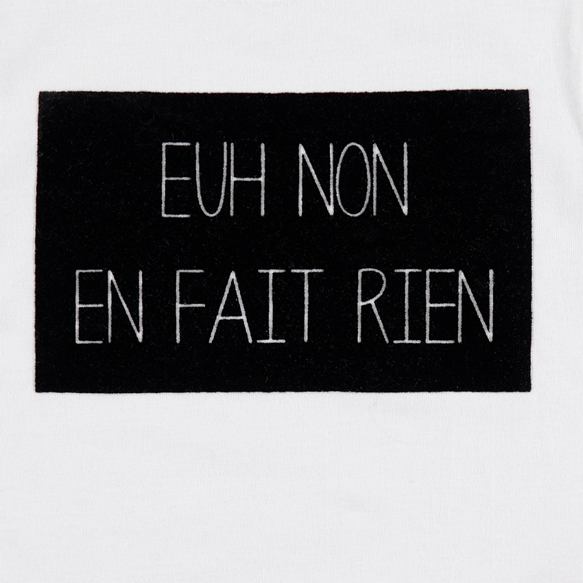 Tee-shirt manches courtes en jersey avec message printé 