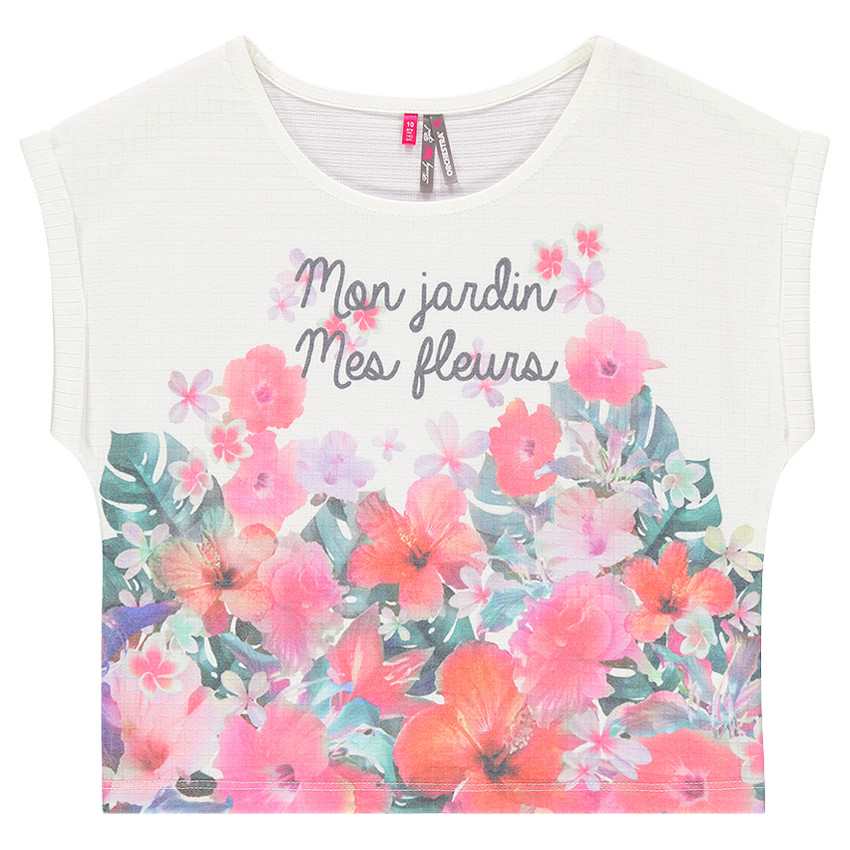 Junior - Sweat manches courtes print effet sublimation 