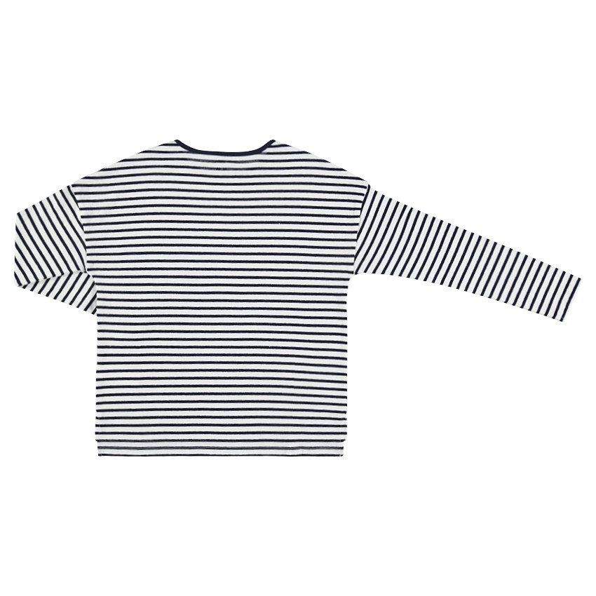 Junior - Sweat en molleton rayé avec badges junk food 