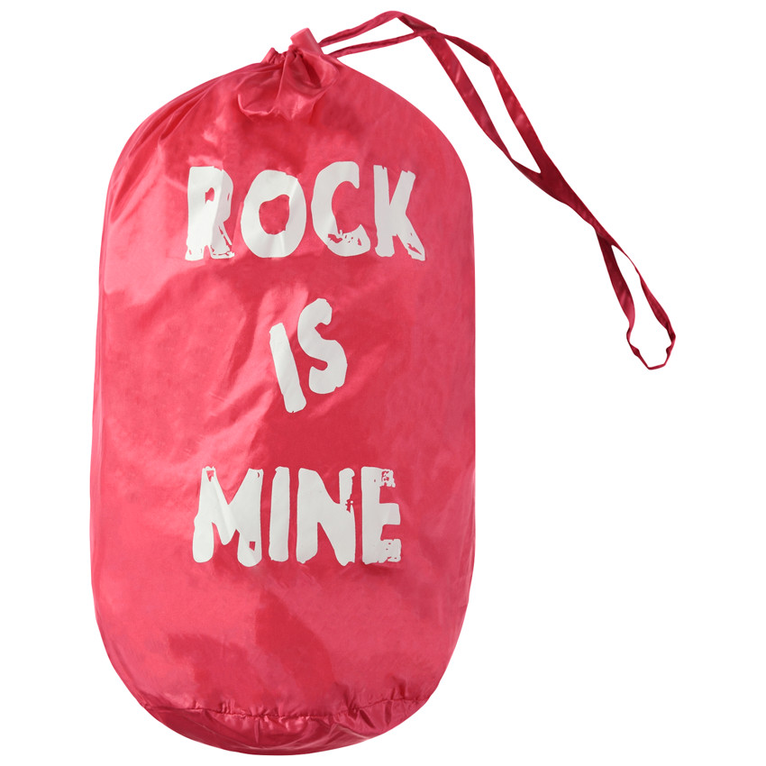 Doudoune light* imperméable à capuche avec sac de rangement à message printé 