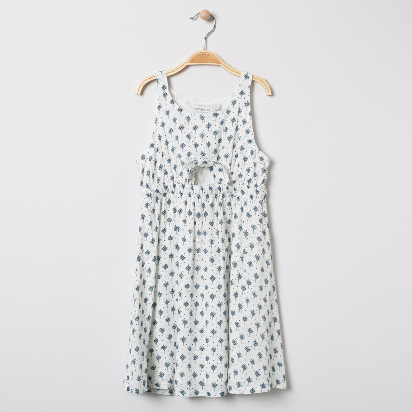 Robeà bretelles à imprimé égétal all-over 