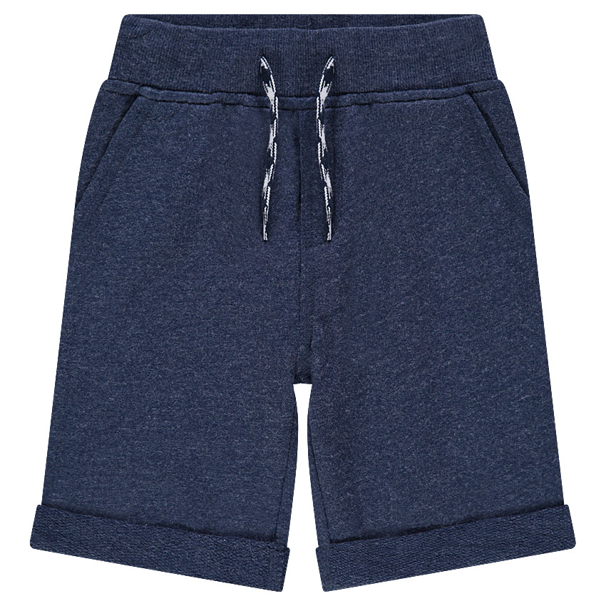 Junior - Bermuda en molleton uni avec poches 