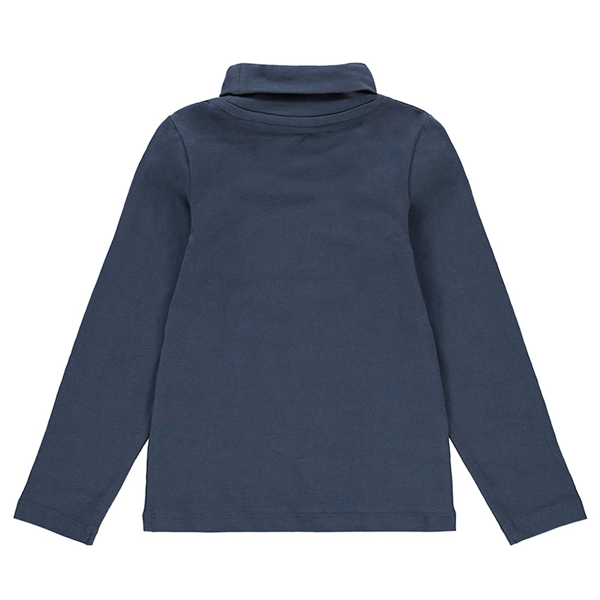 Sous-pull en jersey col roulé avec message printé 