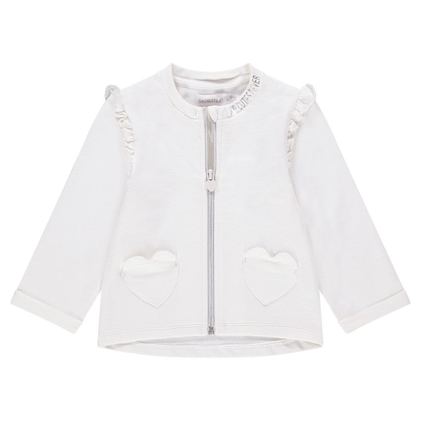 Gilet en molleton avec volants 