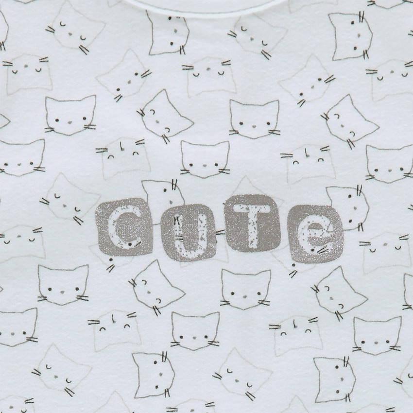 Combinaison courte de naissance avec inscription fantaisie 