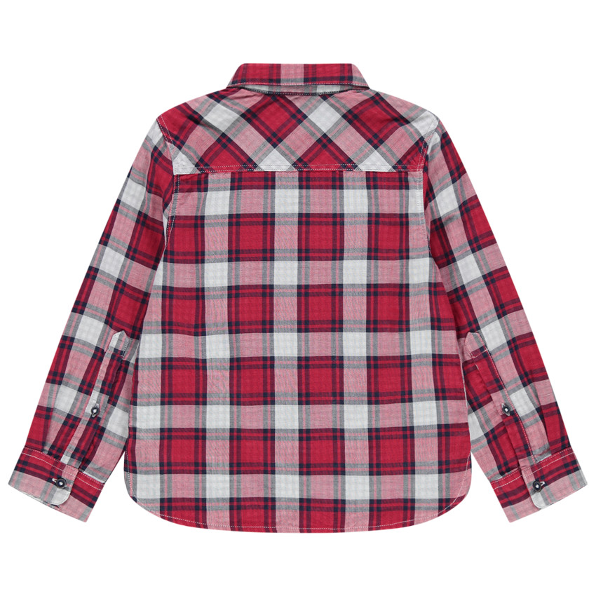 Chemise manches longues à carreaux style bûcheron 