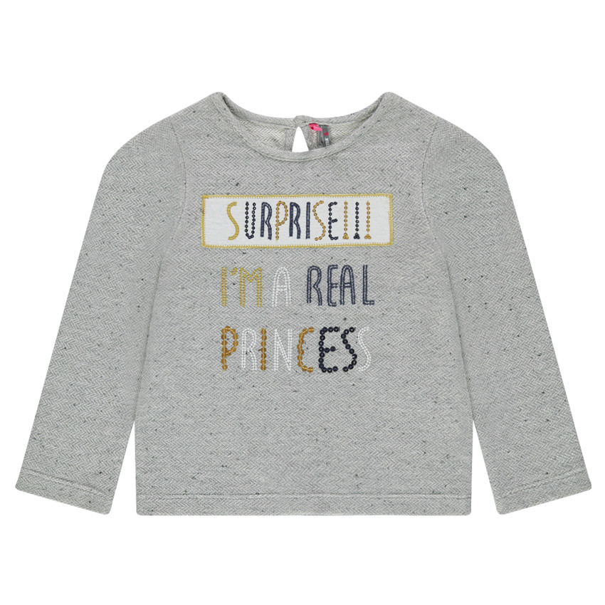 Sweat en molleton fantaisie à sequins 