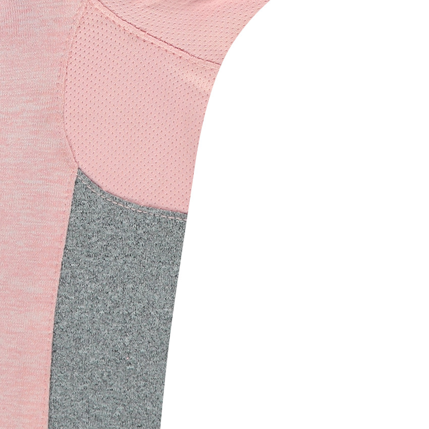 Tee-shirt manches longues chiné avec message en foil doré 