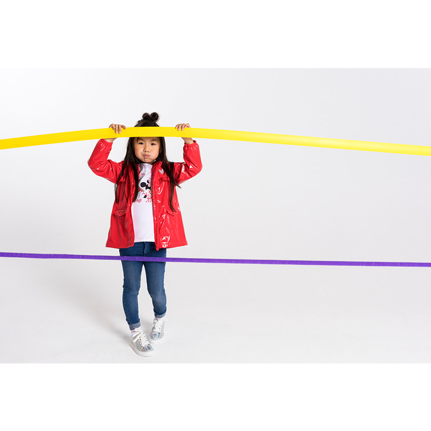 T-shirt manches longues print Minnie Disney avec ruchés 