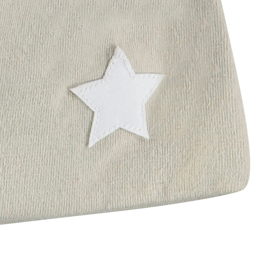 Bonnet en jersey avec petite étoile patchée 