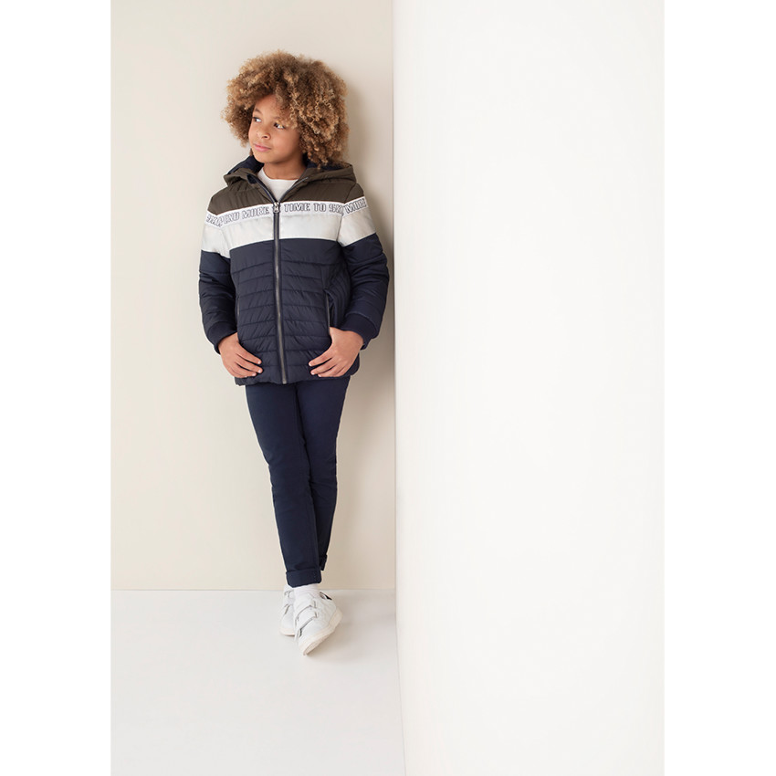 Junior - Pantalon effet crinkle avec poche à inscription reliéfée 