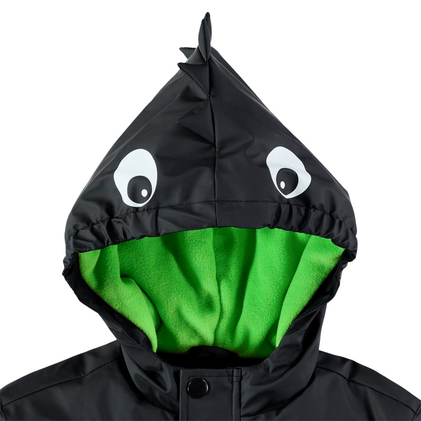 Parka 3 en 1 motif dinosaure doublée micropolaire 