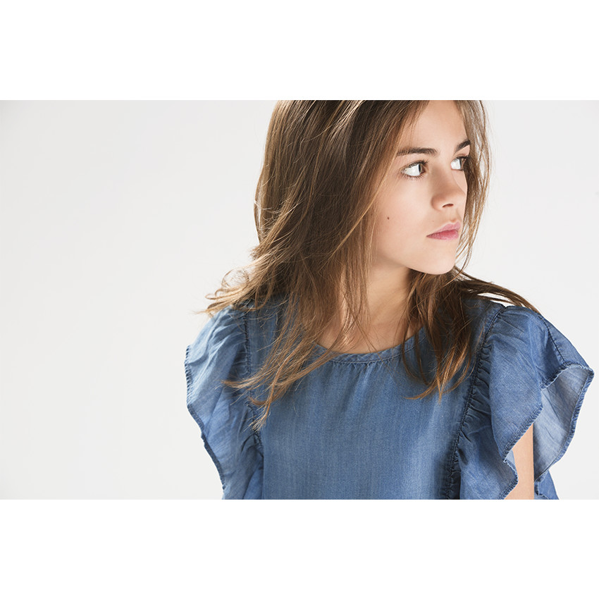 Combishort en Tencel avec volants 