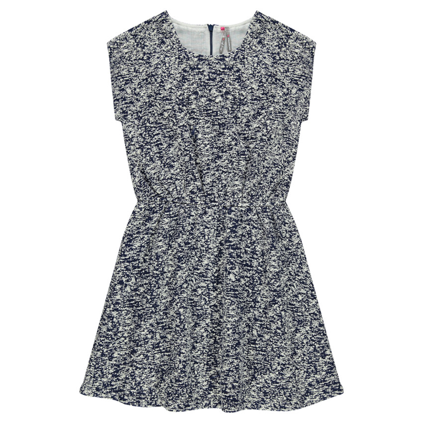 Robe manches courtes imprimée all-over. 