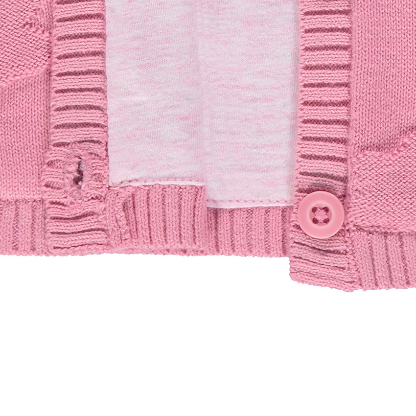 Gilet en tricot avec motif nuage ton sur ton 
