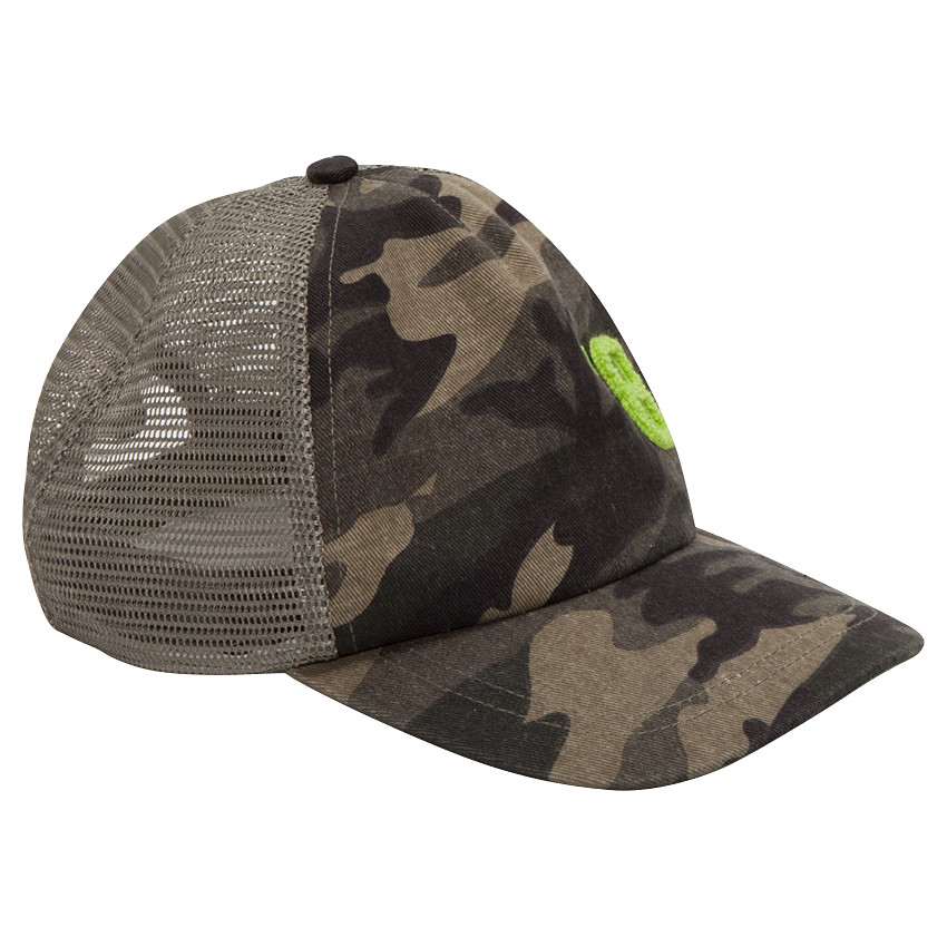 Casquette en twill motif army avec mesh au dos 