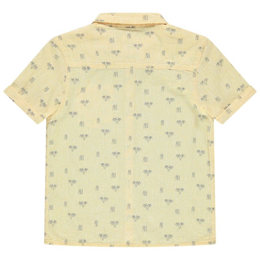 Chemise manches courtes imprimée palmiers all-Over 