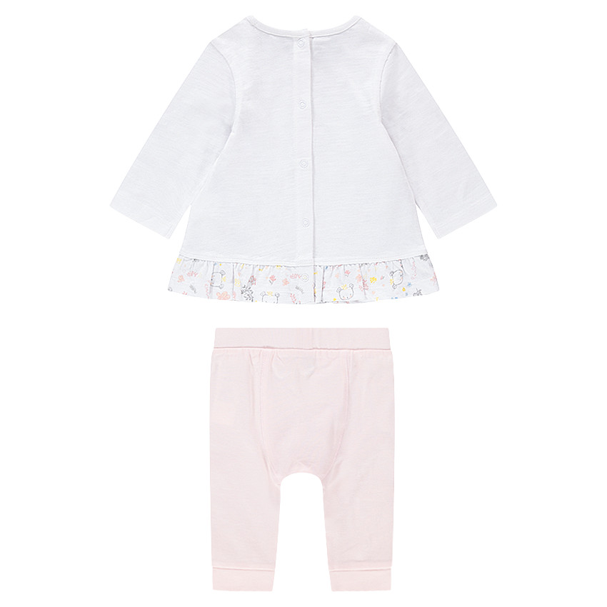 Ensemble tunique manches longues print koala et pantalon uni 