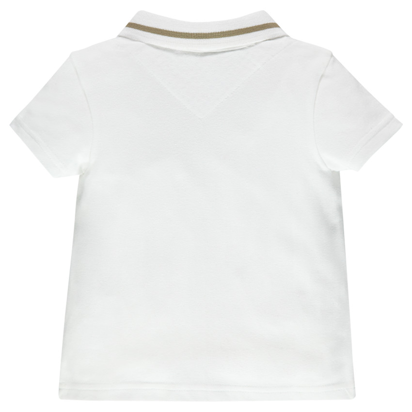 Polo manches courtes avec ouverture sur le devant 