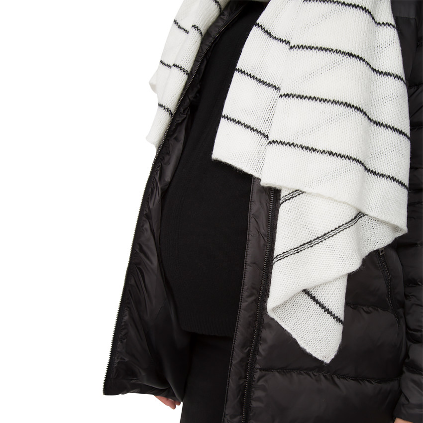 Echarpe en tricot à rayures jacquard 
