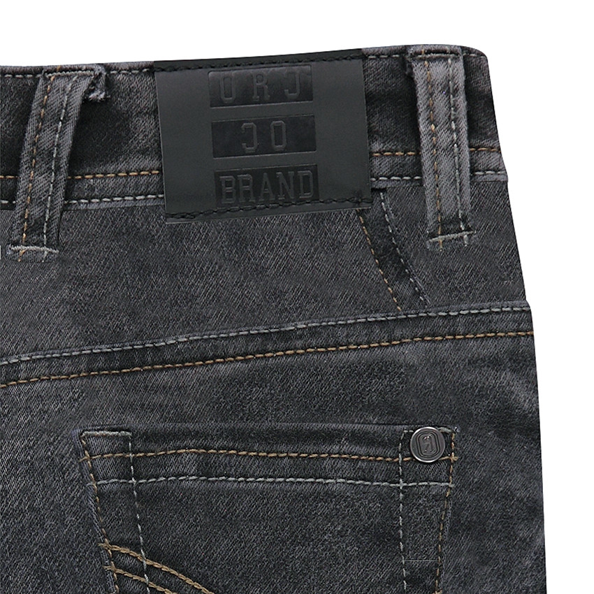 Jeans en molleton effet used et crinkle 