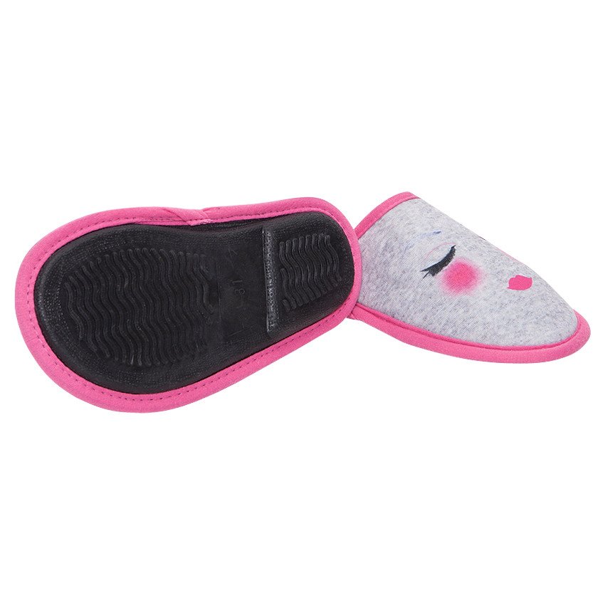 Chaussons bas print visage fantaisie 
