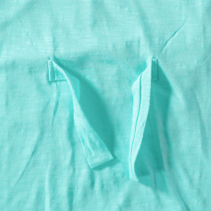 Junior - Débardeur en maille slub avec dentelle au dos 