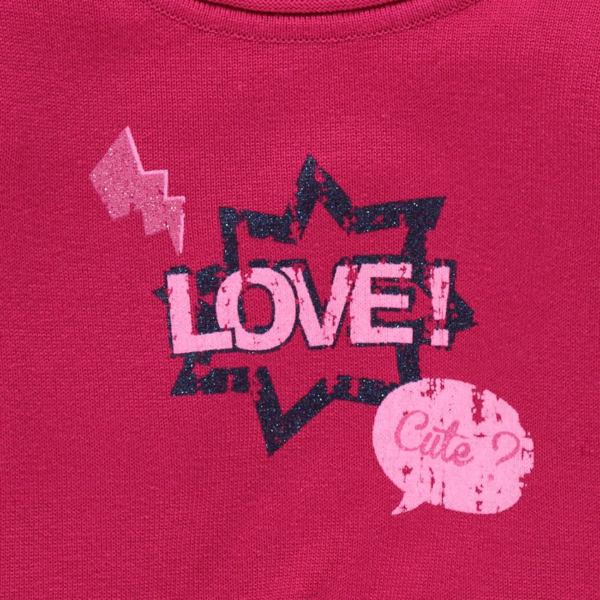 Junior - Pull manches longues en coton avec print fantaisie 