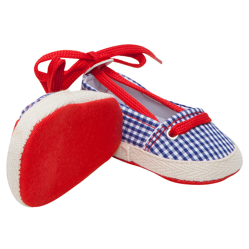 Espadrilles en toile motif vichy 