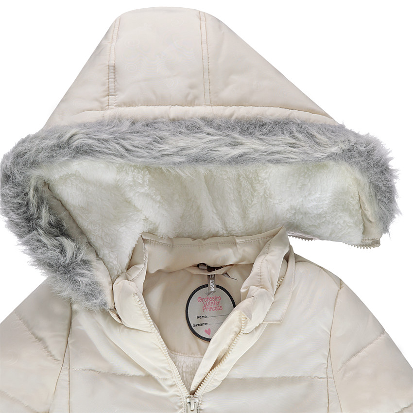 Parka matelassée à capuche amovible avec doublure en sherpa 