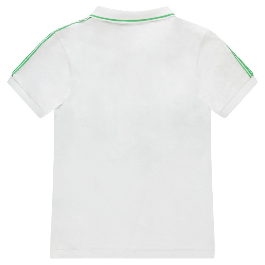 Junior - Polo manches courtes en jersey avec inscriptions printées 