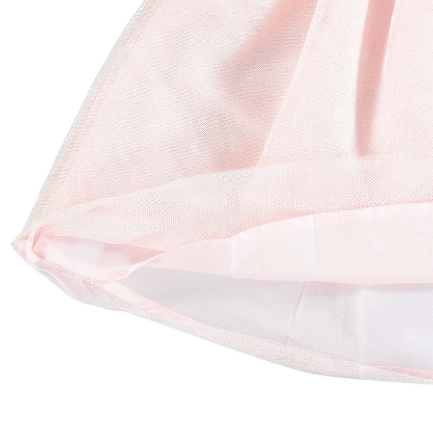 Jupe courte en tulle à élastique à paillettes 